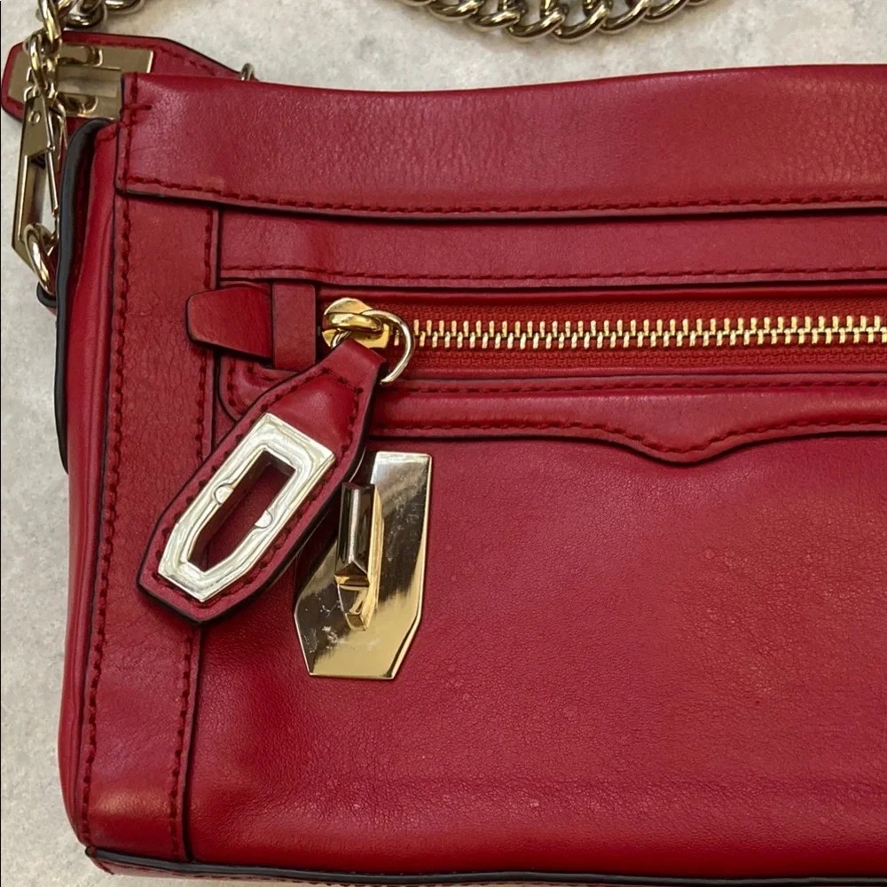 Rebecca Minkoff Red Leather Crossbody Bag - Picture 2 of 15